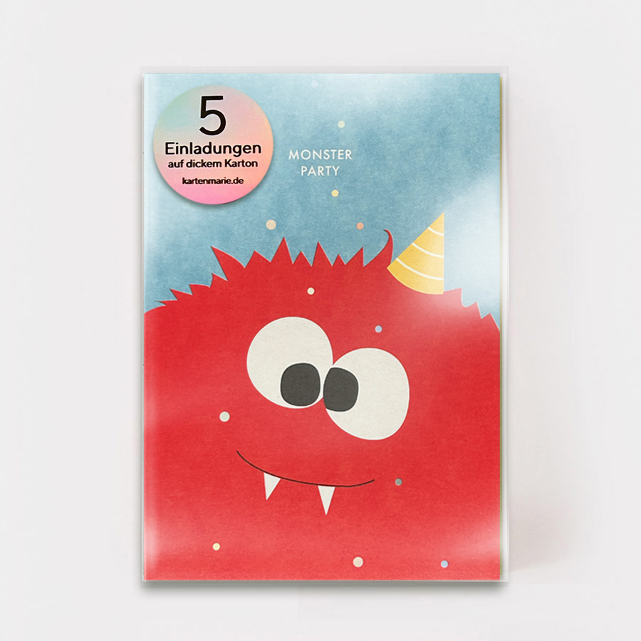 MONSTER EINLADUNGSSET