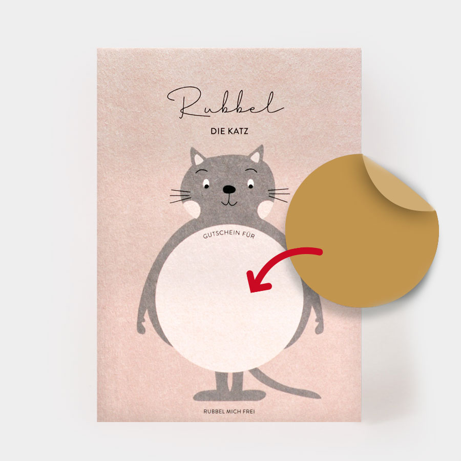 Rubbelkarte „RUBBEL DIE KATZ“