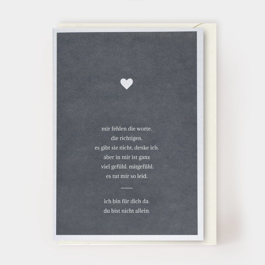 MIR FEHLEN DIE WORTE