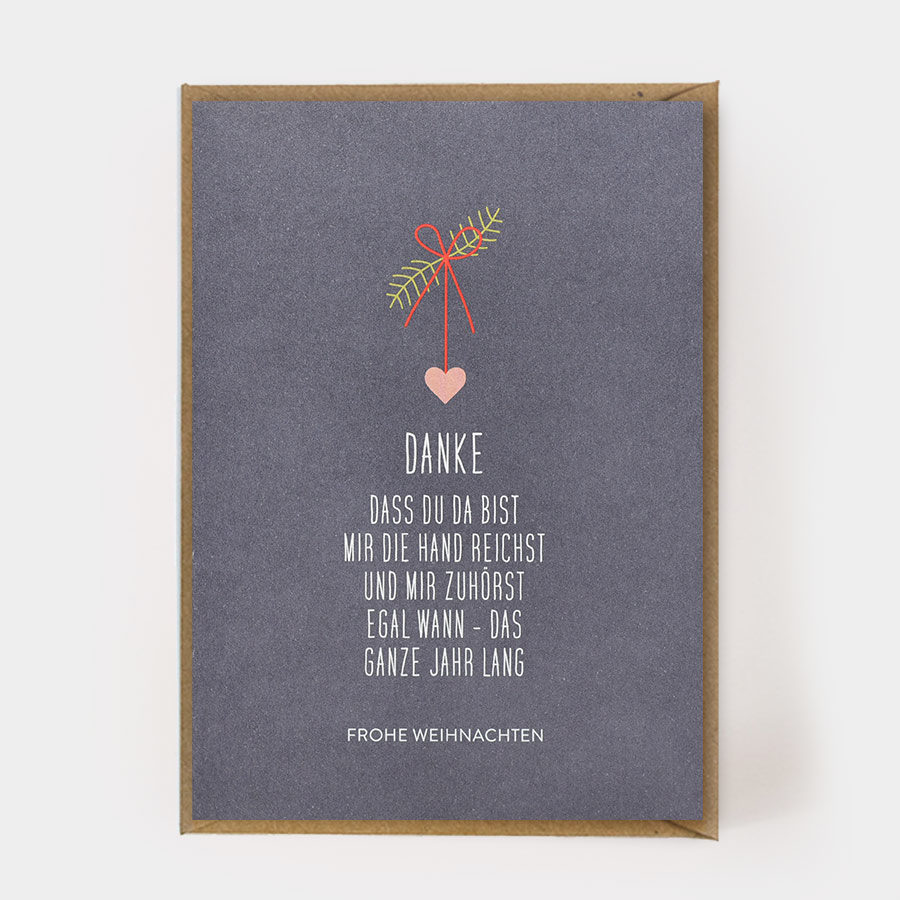 DANKE DASS DU DA BIST