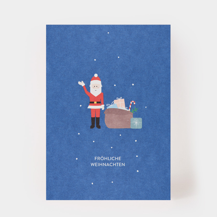 WEIHNACHTSMANN MIT GESCHENKEN