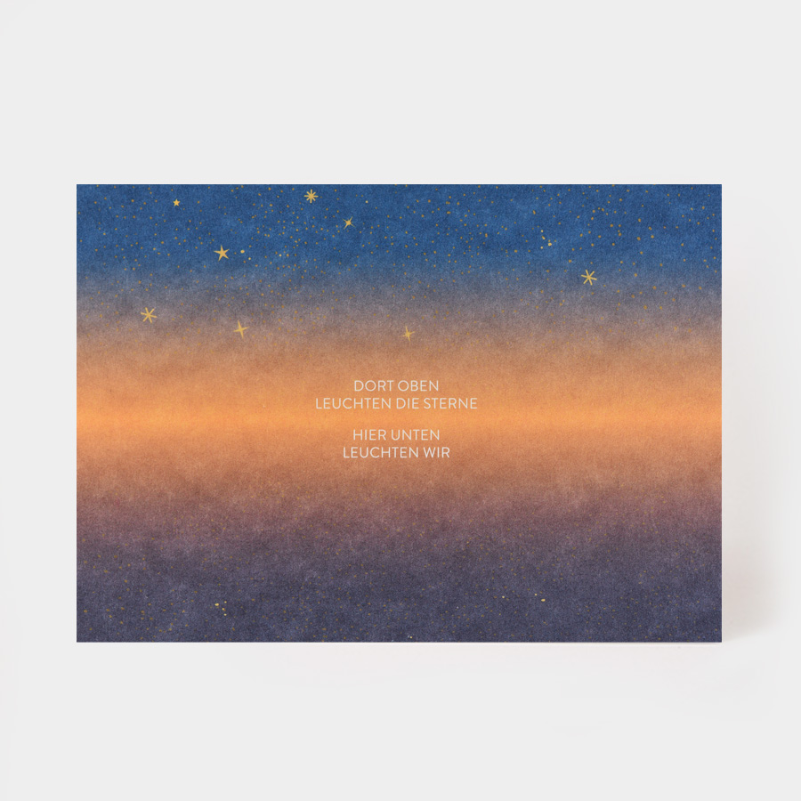 HIER UNTEN LEUCHTEN WIR