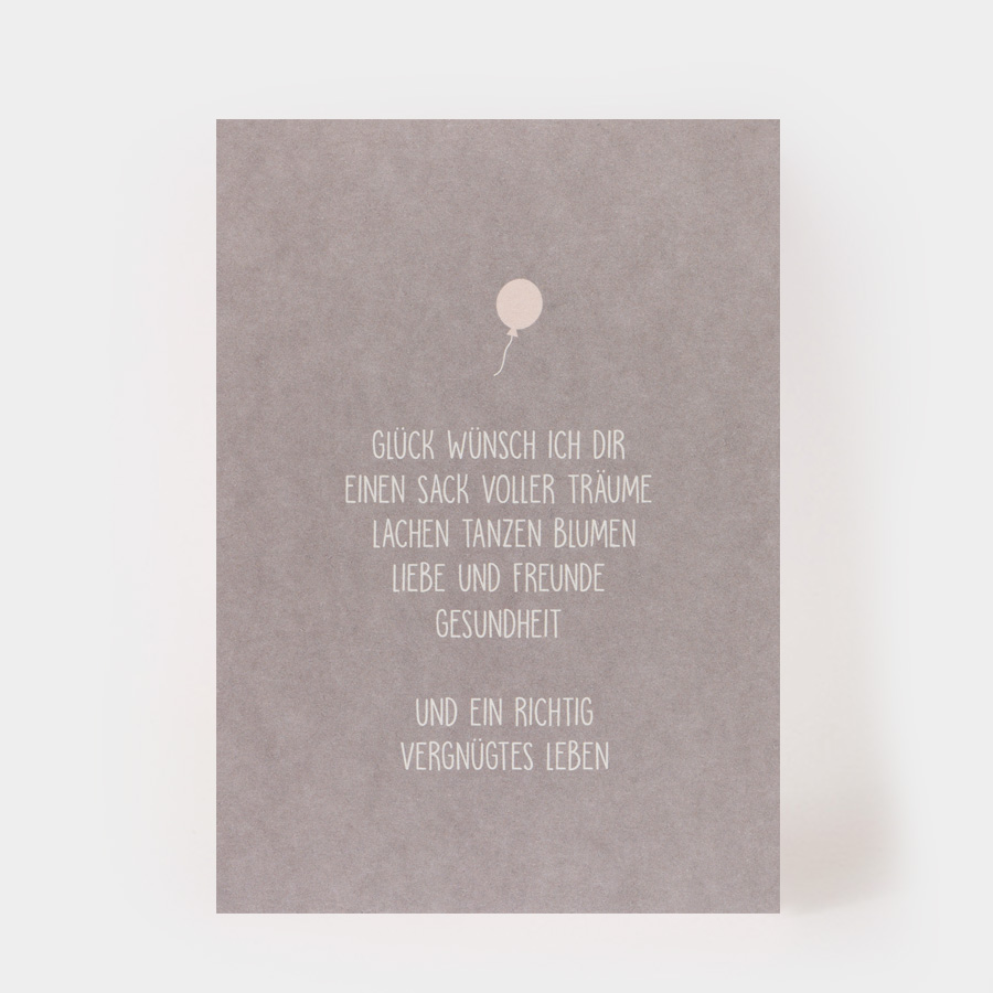GLÜCK WÜNSCHE ICH DIR