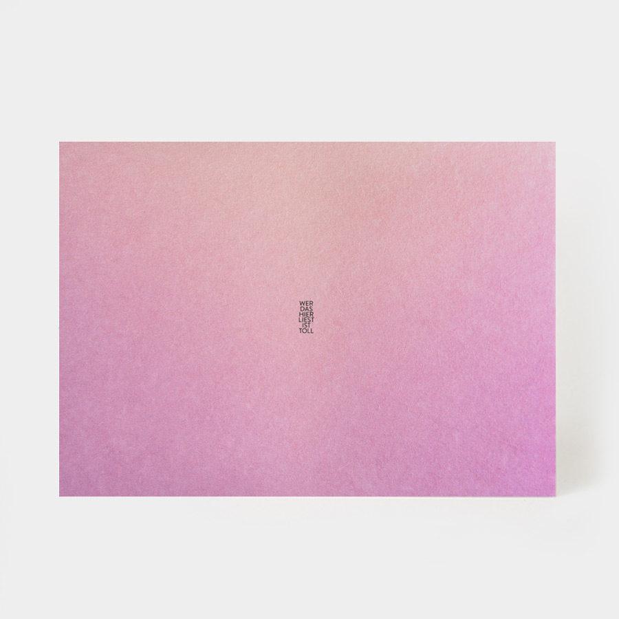 WER DAS HIER LIEST IST TOLL