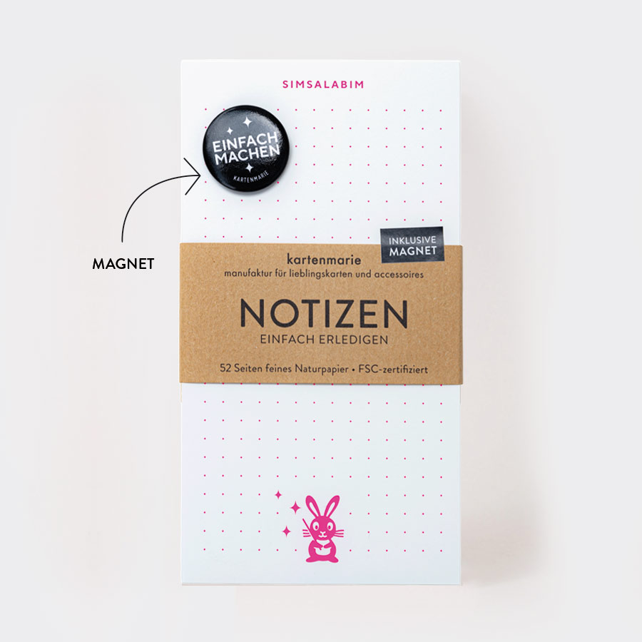 TO-DO-LISTE (Notizblock mit Magnet)