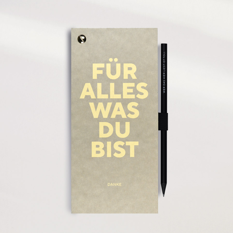 DANKE FÜR DICH